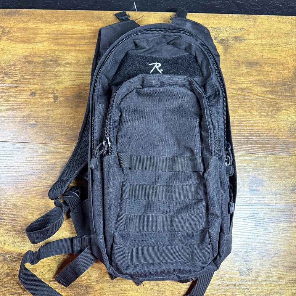 Rothco Tactical Hydration Pack Black Nylon MOLLE Backpack Unisex‎ OSFM